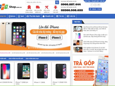 Theme wordpress bán iphone