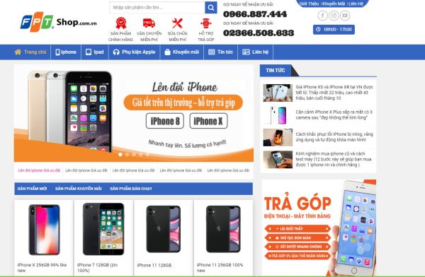 Theme wordpress bán iphone