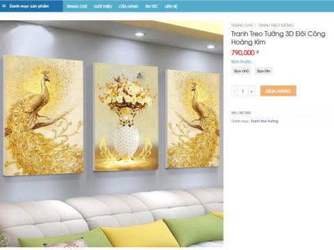Theme wordpress Flatsome bán tranh