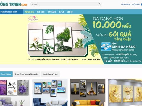 Theme wordpress Flatsome bán tranh