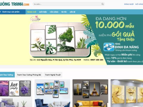 Theme wordpress Flatsome bán tranh