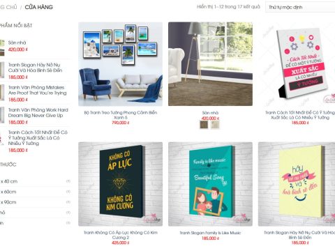 Theme wordpress Flatsome bán tranh