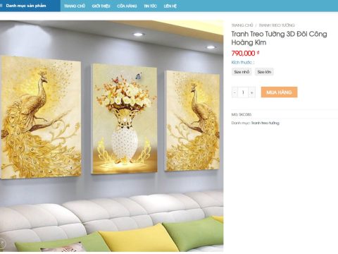 Theme wordpress Flatsome bán tranh