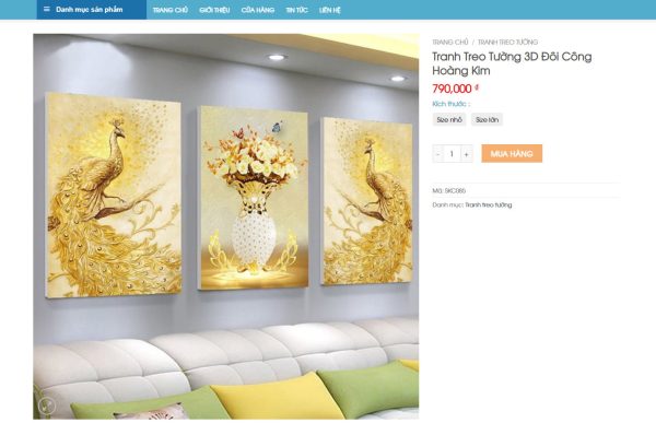 Theme wordpress Flatsome bán tranh