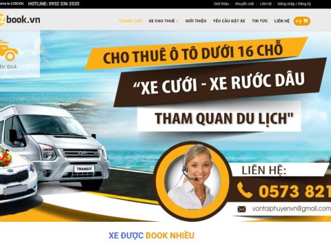 Theme wordpress dịch vụ cho thuê xe 01