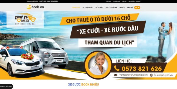 Theme wordpress dịch vụ cho thuê xe 01