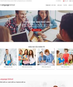 theme wordpress trung tâm anh ngữ