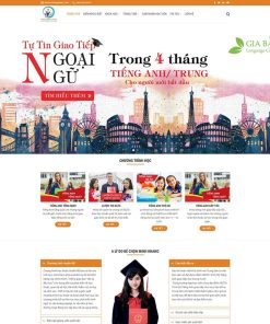 theme wordpress trung tâm anh văn
