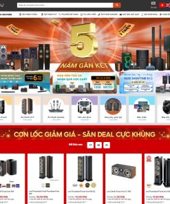 Theme wordpress bán sản phẩm audio âm thanh 01