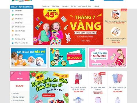 Theme WordPress mẹ và bé
