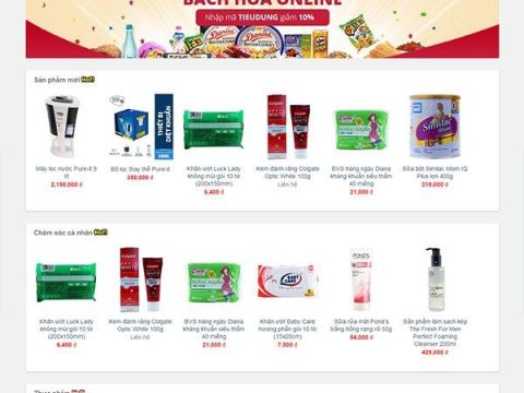 Theme wordpress bán tạp hóa