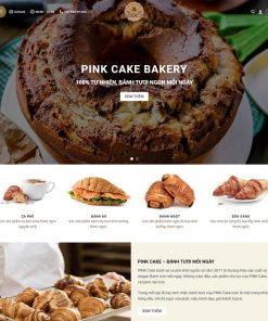 Theme wordpress bán bánh ngọt 01