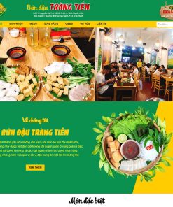 Theme wordpress bán bún đậu