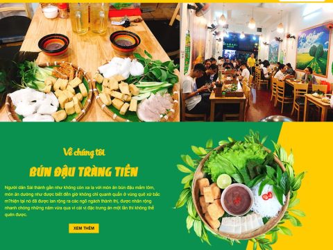 Theme wordpress bán bún đậu