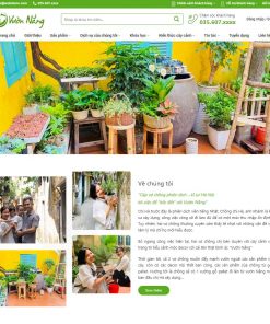 Theme wordpress bán cây xanh 03