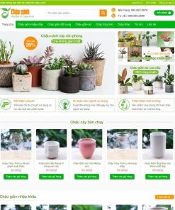 Theme wordpress bán chậu cây, cây xanh