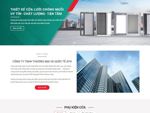 Theme wordpress bán cửa lưới