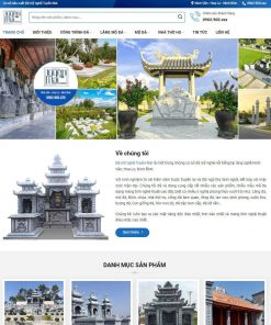 Theme wordpress bán đá mỹ nghệ, lăng mộ đá, bia đá