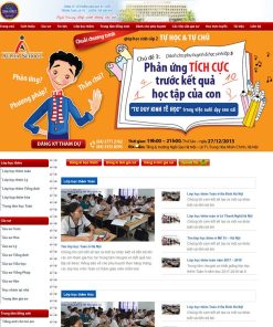 Theme wordpress trung tâm gia sư