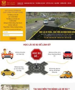 Theme wordpress trung tâm dạy lái xe 01