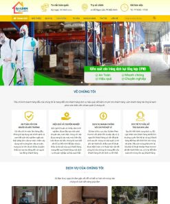 Theme wordpress dịch vụ diệt côn trùng, sâu bọ, kiến gián