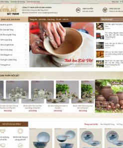 theme wordpress bán đồ gốm