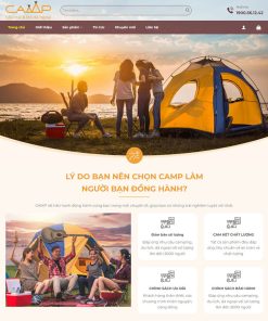 Theme wordpress bán đồ phượt, lều du lịch