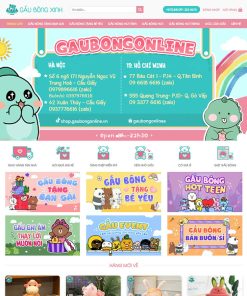 Theme wordpress bán gấu bông