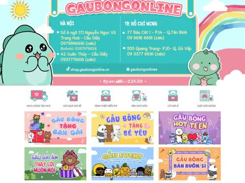 Theme wordpress bán gấu bông