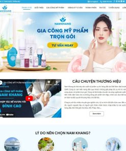 Theme wordpress dịch vụ gia công mỹ phẩm