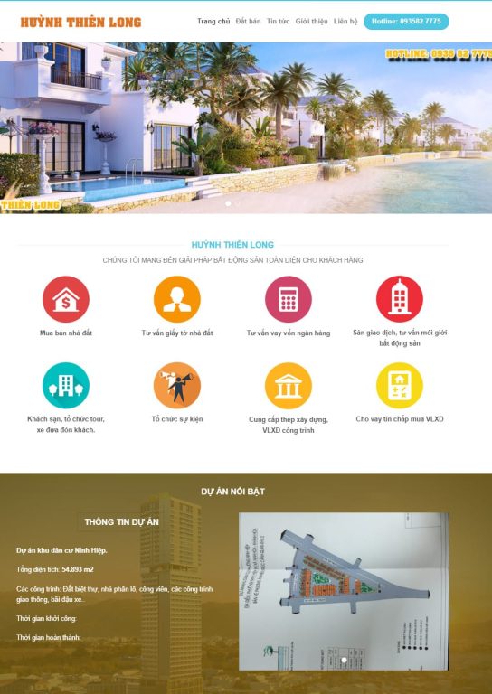 Theme wordpress bất động sản 02