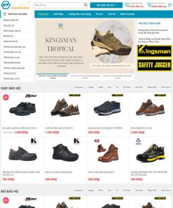 Theme wordpress bán giày bảo hộ, giày thể thao