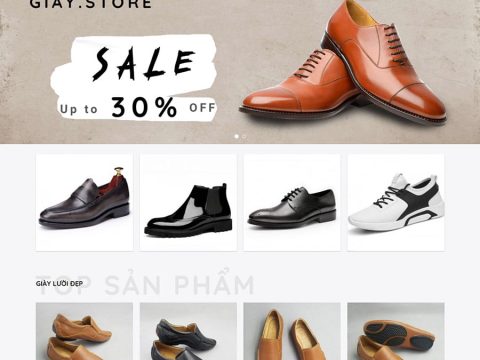 Theme wordpress bán giày nam