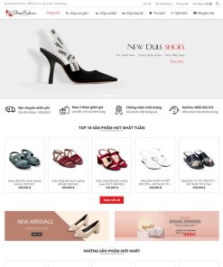 Theme Wordpress Flatsome bán giày nữ