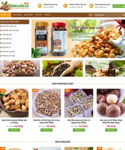 theme wordpress nông sản