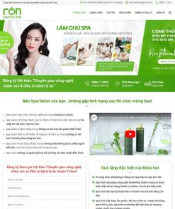 Theme wordpress khóa học Spa