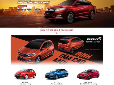 Theme wordpress honda ô tô 02