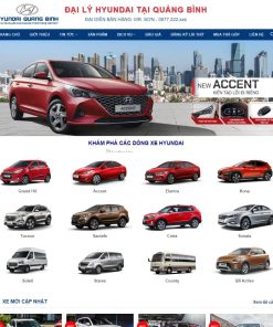 Theme wordpress bán xe hyundai 01