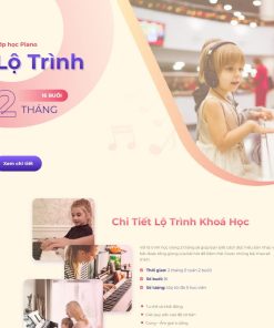 Theme wordpress landing page khóa học đàn piano