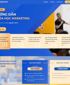Theme wordpress landing page khóa học marketing