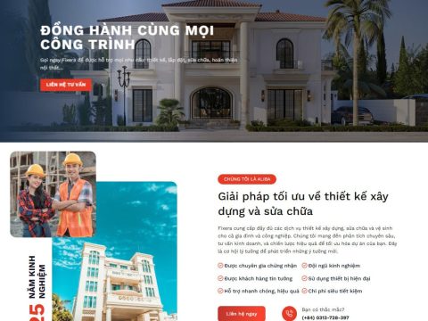 Theme wordpress kiến trúc 07