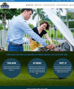 theme wordpress trung tâm lái xe