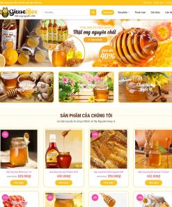 theme wordpress bán mật ong