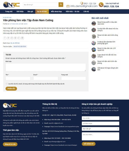 Theme wordpress bán decal