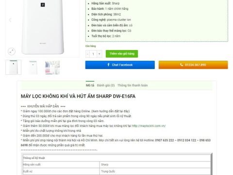 Theme wordpress bán máy lọc nước 01