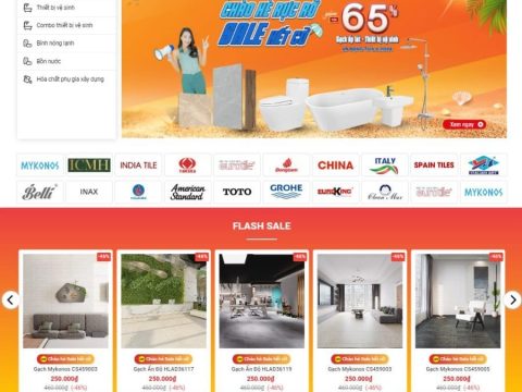 Mẫu website bán hàng mỹ phẩm 23