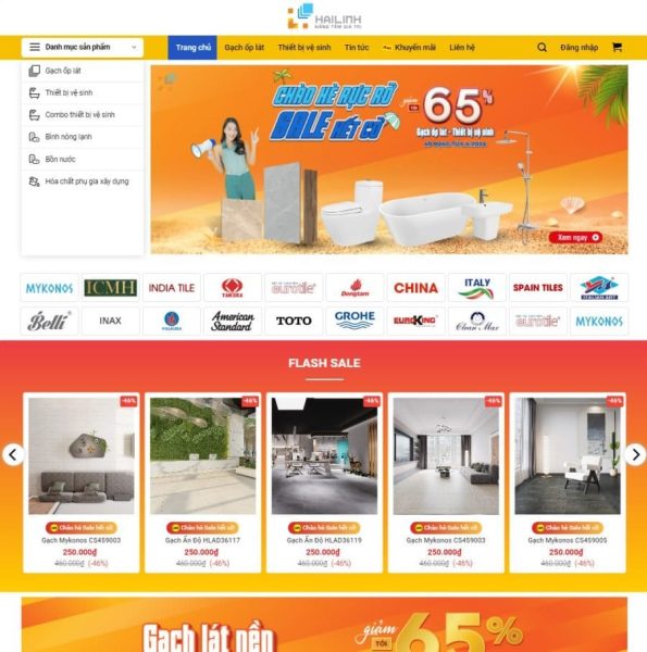 Mẫu website bán hàng mỹ phẩm 23