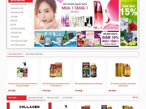 Mẫu website bán hàng mỹ phẩm 23