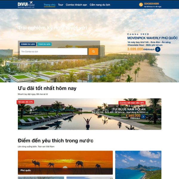 Mẫu website du lịch đẹp 017