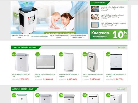 Theme wordpress bán máy lọc nước 01